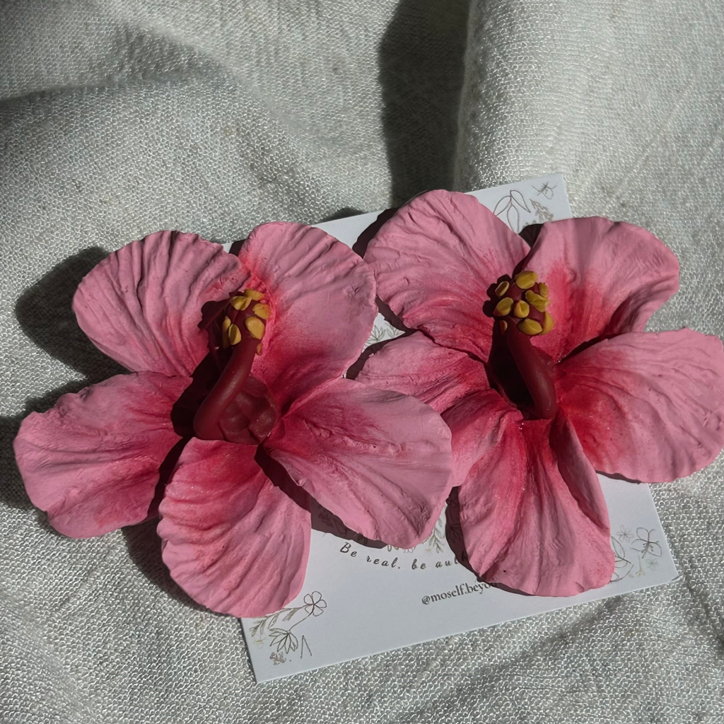 Pendientes Hibiscos