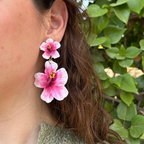 Pendientes Dúo de Hibiscos