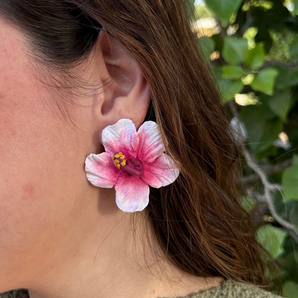 Pendientes Hibiscos