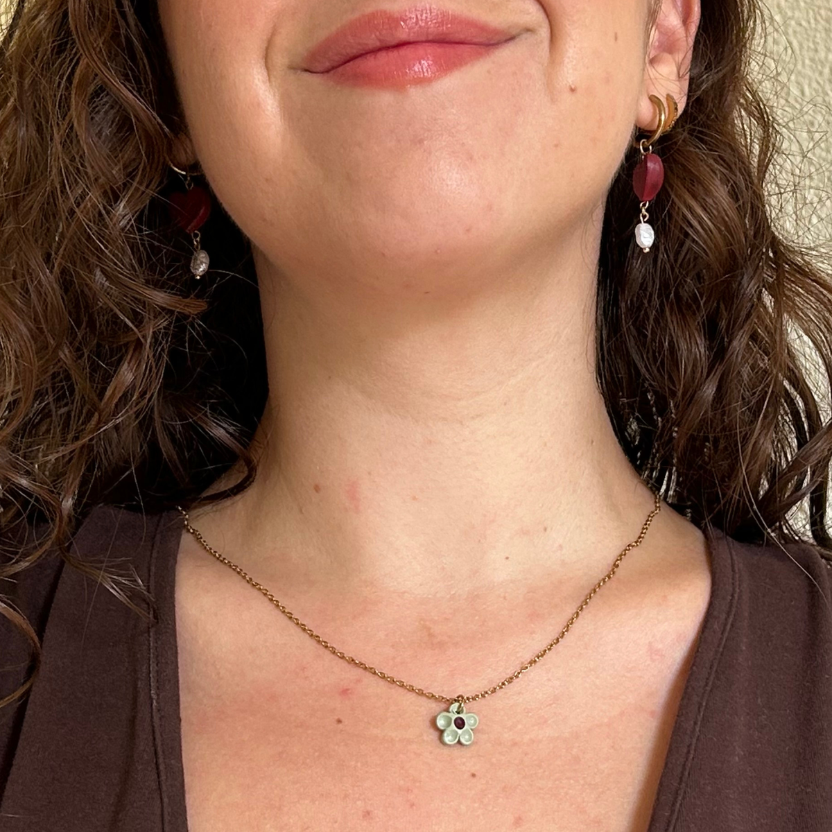 Collar personalizable flores