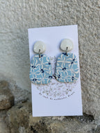 Pendientes Clio - azulejos azules