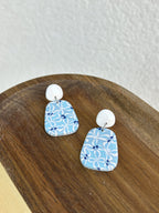 Pendientes Clio - azulejos azules