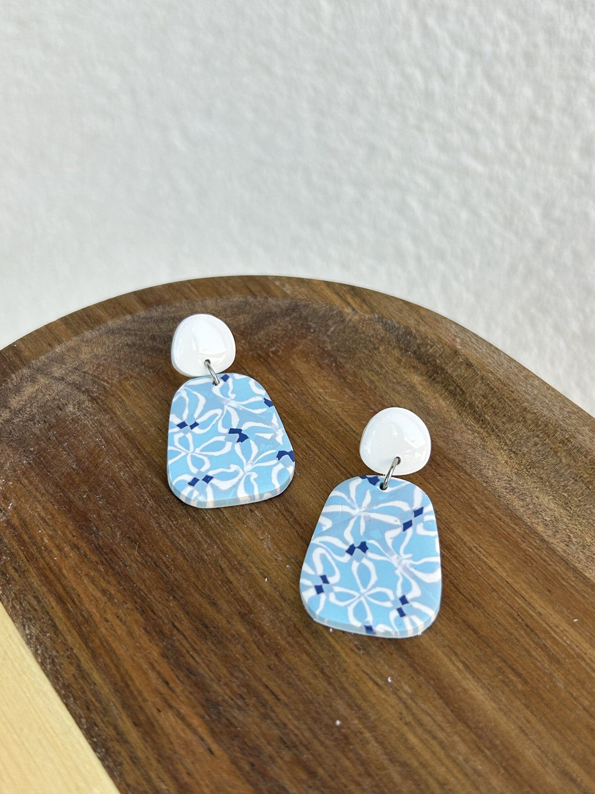 Pendientes Clio - azulejos azules