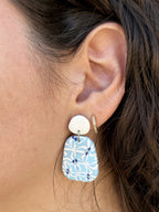 Pendientes Clio - azulejos azules