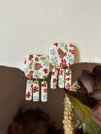 Pendientes Olindria- estampado floral
