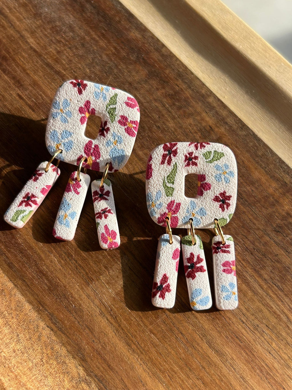 Pendientes Olindria- estampado floral