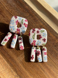 Pendientes Olindria- estampado floral