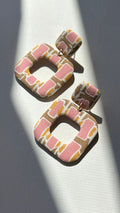 Pendientes Harmonia - azulejos rosas