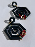 Pendientes Arachne -  negro