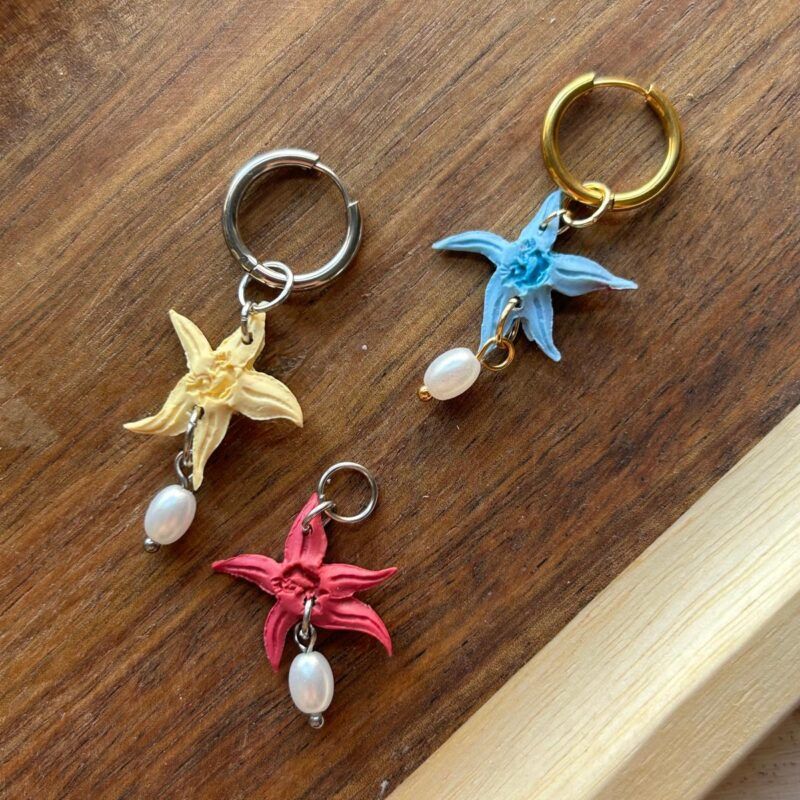Pendiente Estrella de mar mini