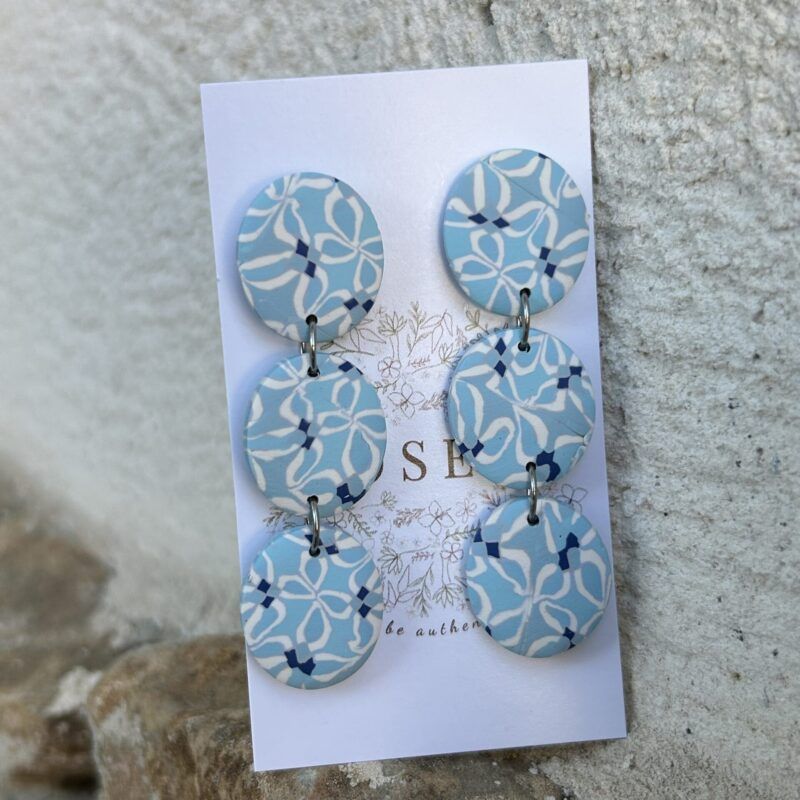Pendientes Dionisio - azulejos azules