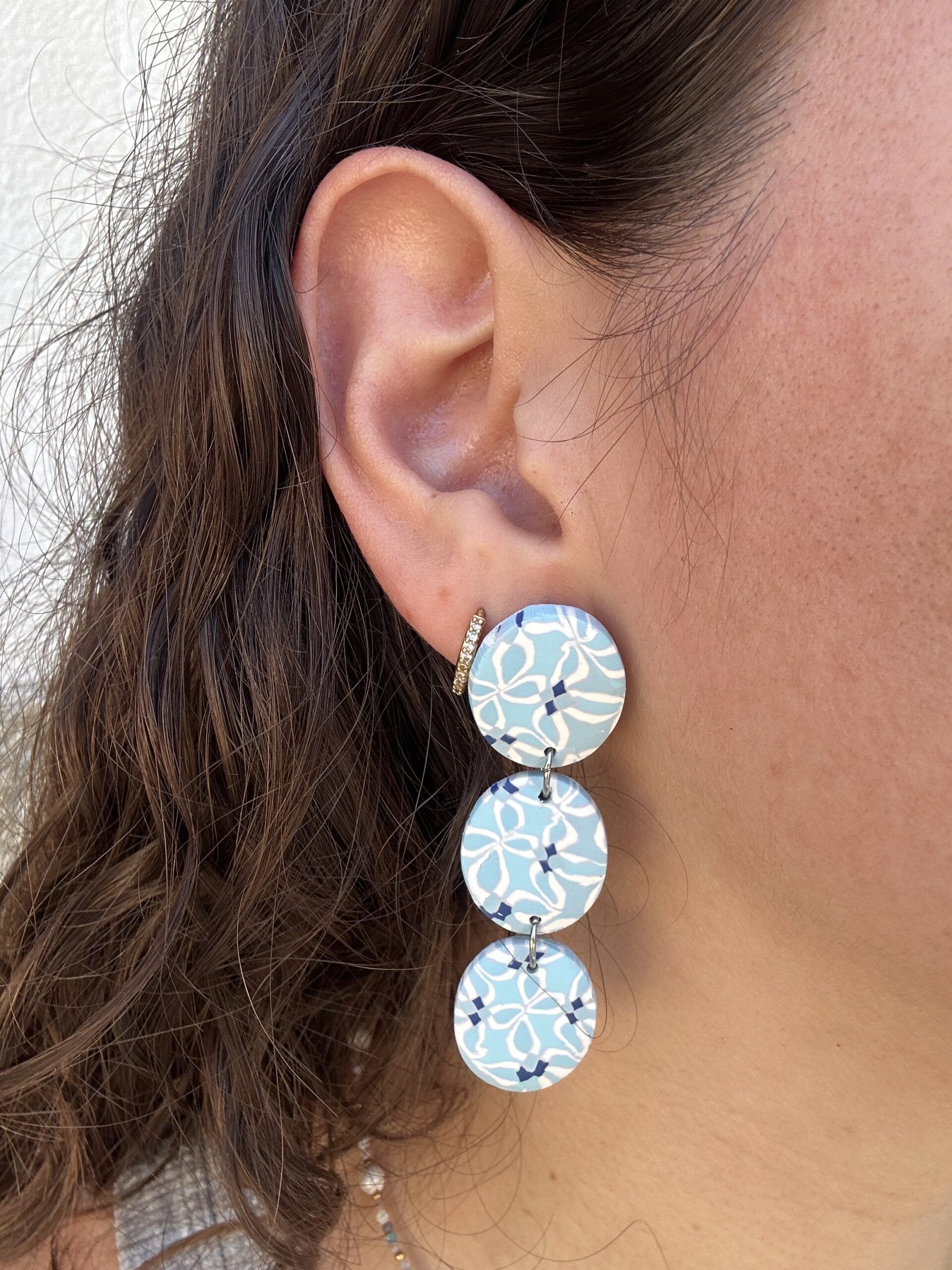 Pendientes Dionisio - azulejos azules - Imagen 2