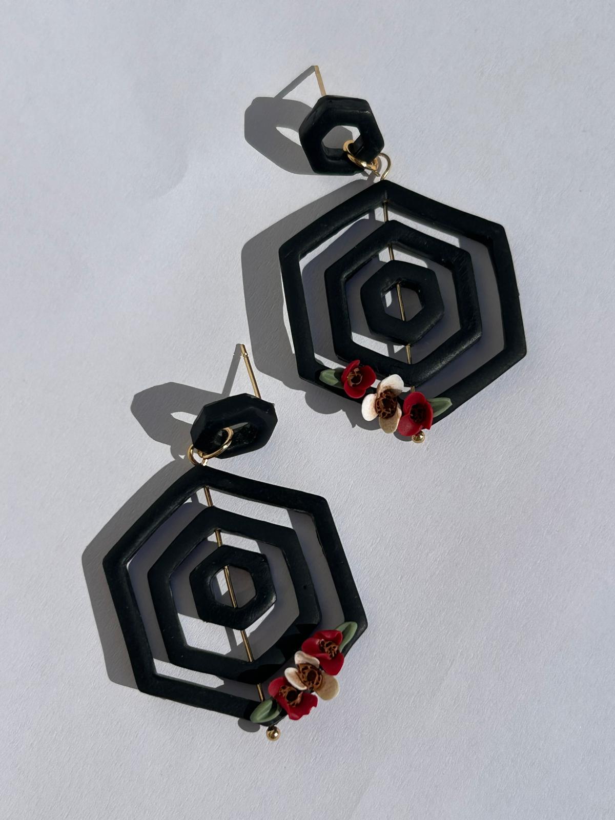 Pendientes Arachne - negro - Imagen 2