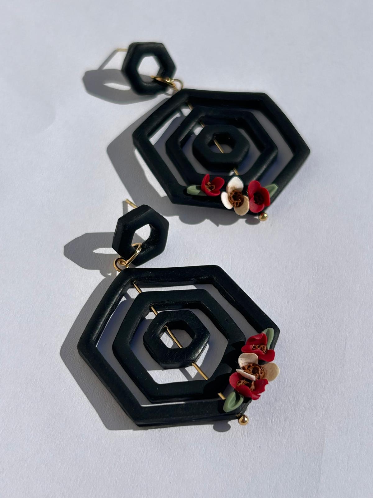 Pendientes Arachne - negro - Imagen 3