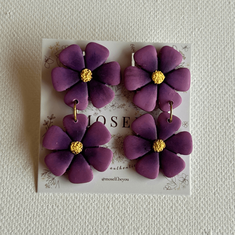 Pendientes Violeta